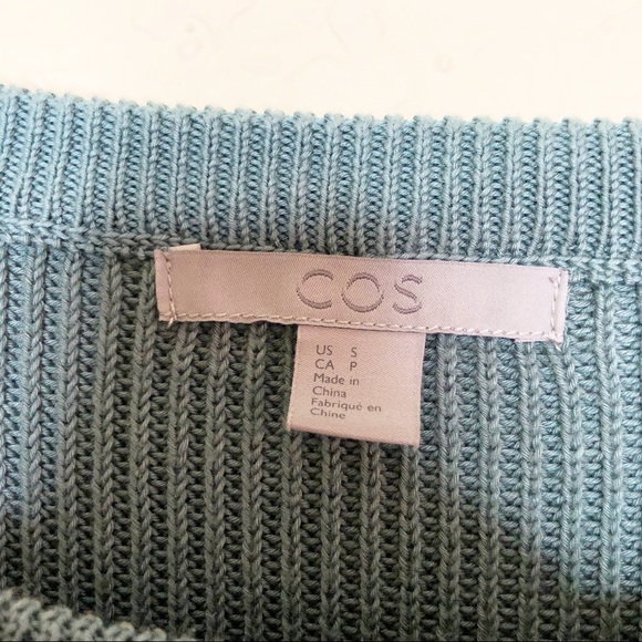 COS | Women’s Green Half Sleeve Sweater Size Small - Picture 4 of 6